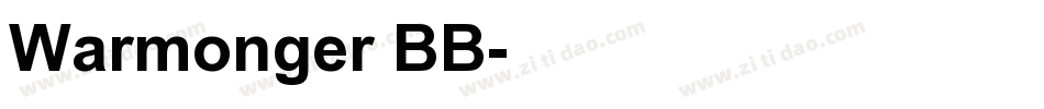 Warmonger BB字体转换